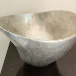 Nambé 2003 Silver twisted bowl by Fred Bould